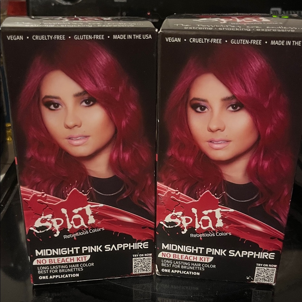 Splat Midnight Pink Sapphire Hair Color Kit - LOT OF 2